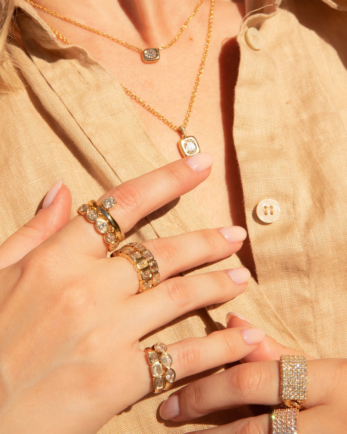 East West Bezel Oval Eternity Band