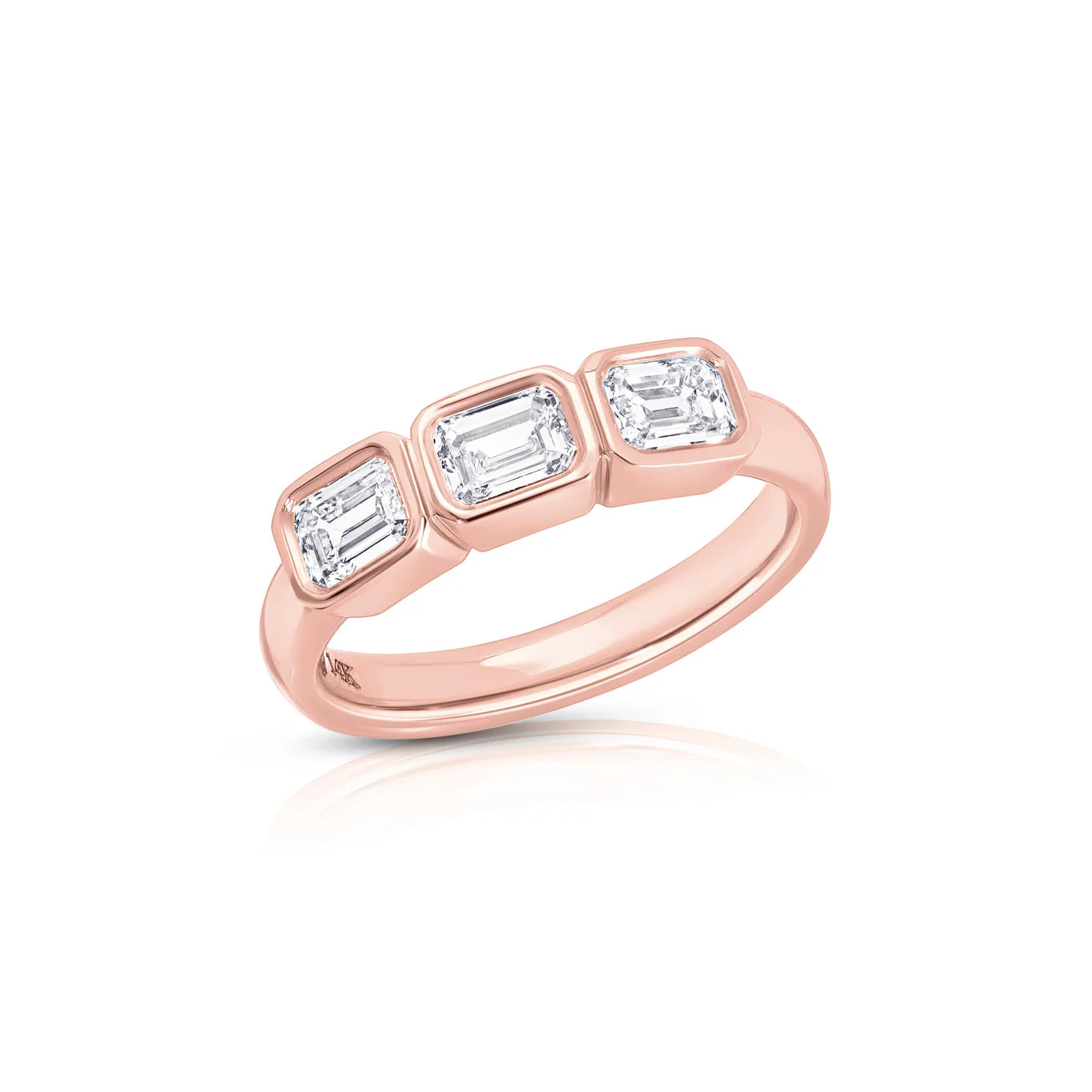 Emerald Trio Pinky Ring