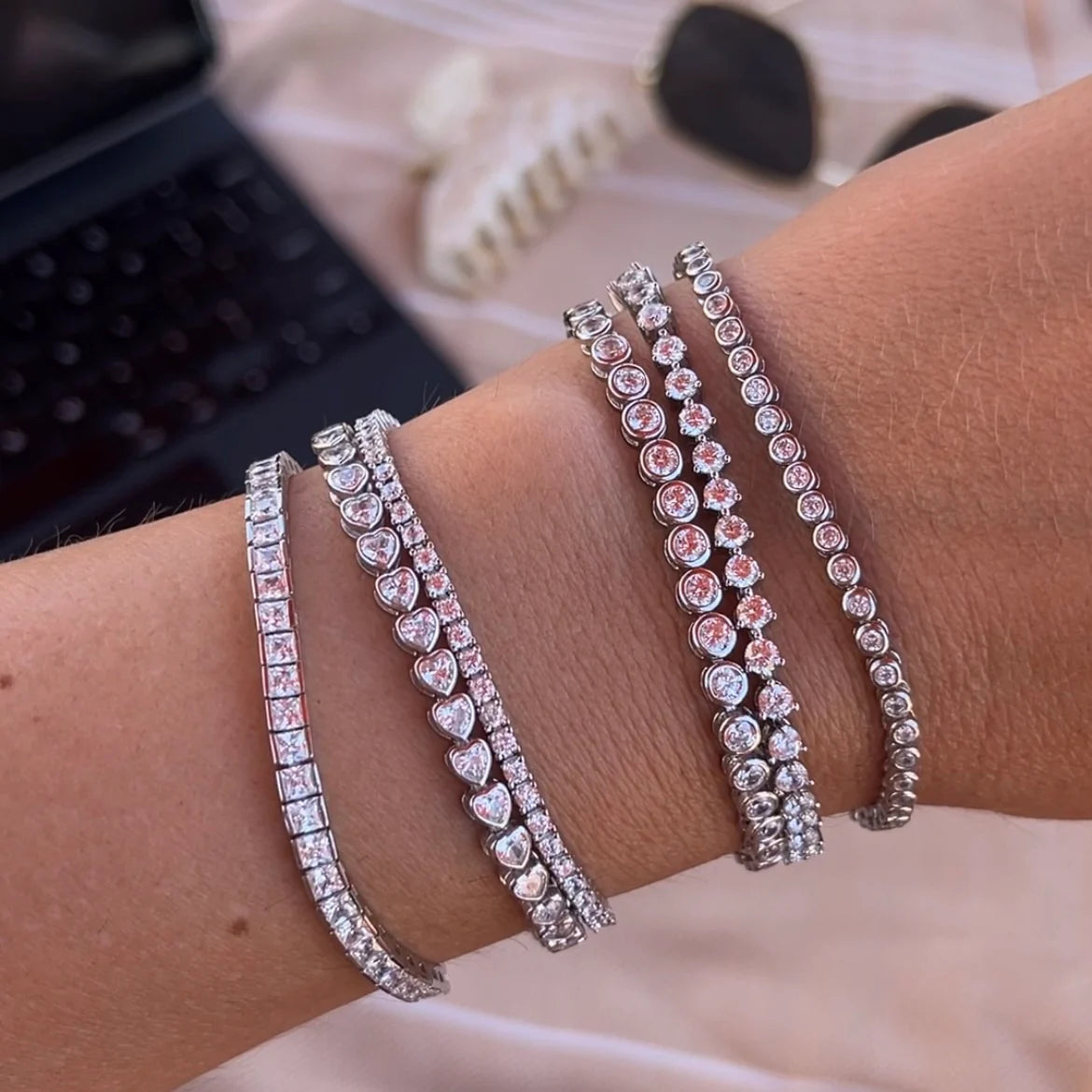 THE "KATE" 3 PRONG 3MM TENNIS BRACELET