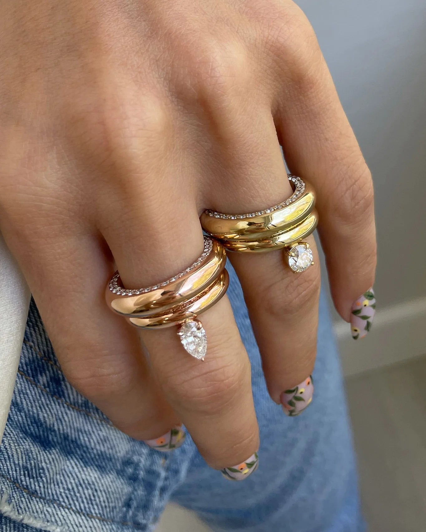 Floating Diamond Ring