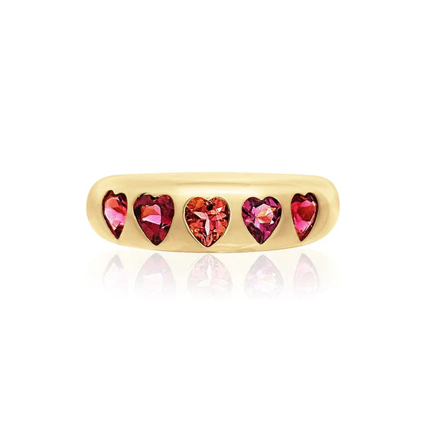 HEART CLASSIC NOMAD RING - Red