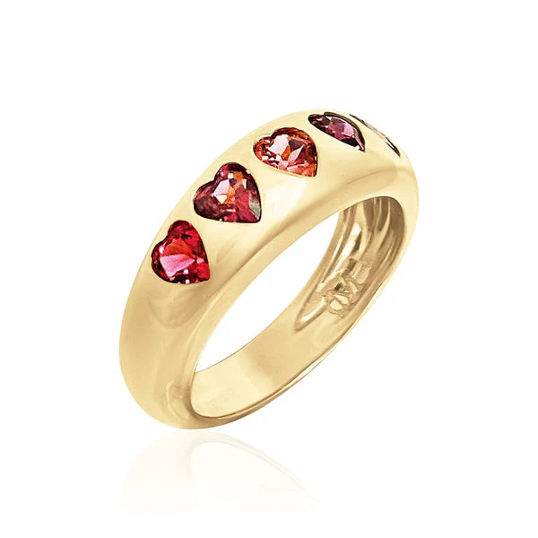 HEART CLASSIC NOMAD RING - Red