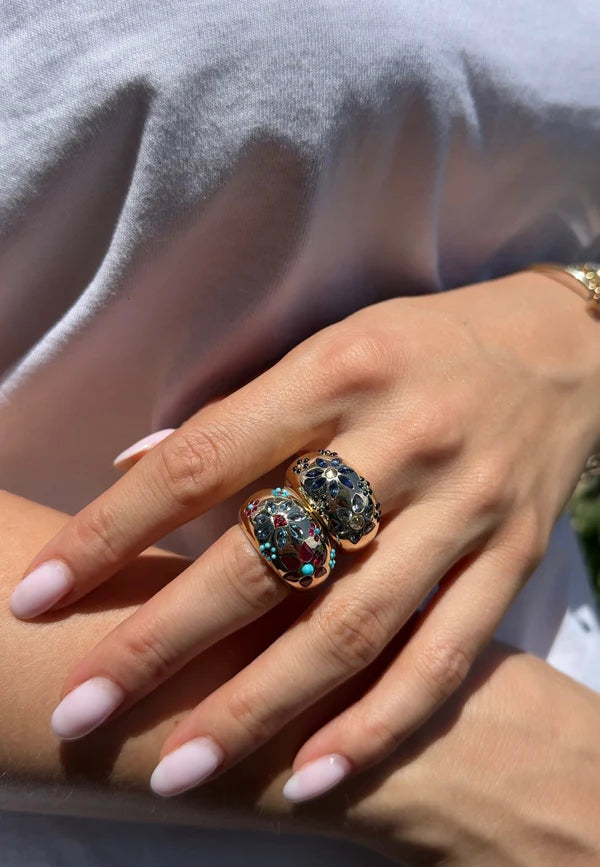 Chunky Flora Nomad Ring