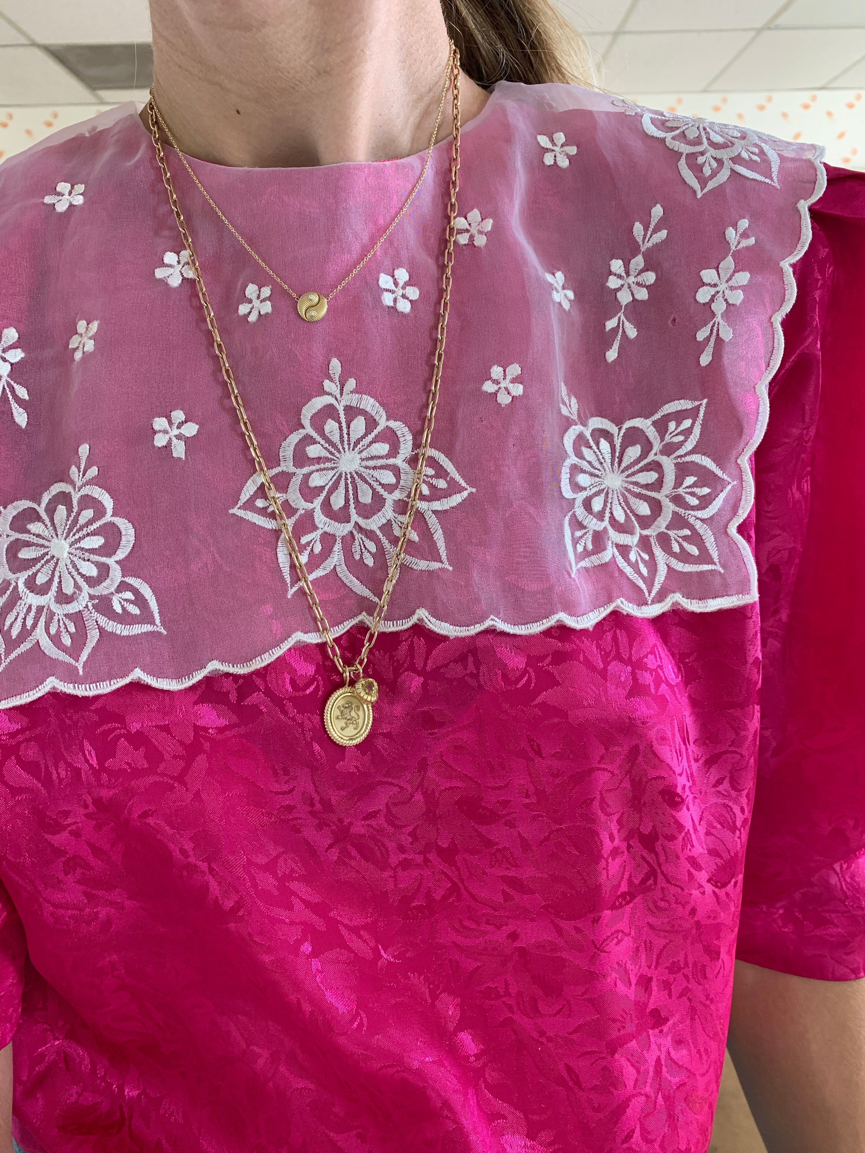 MINI ALL GOLD YIN YANG PENDANT