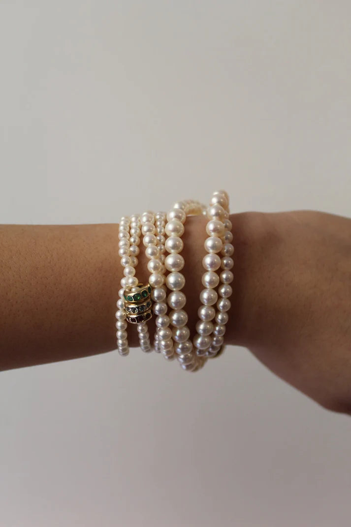 BEADED STRAND - PEARL