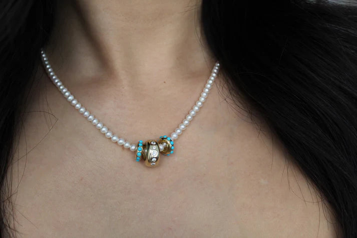 BEADED STRAND - PEARL