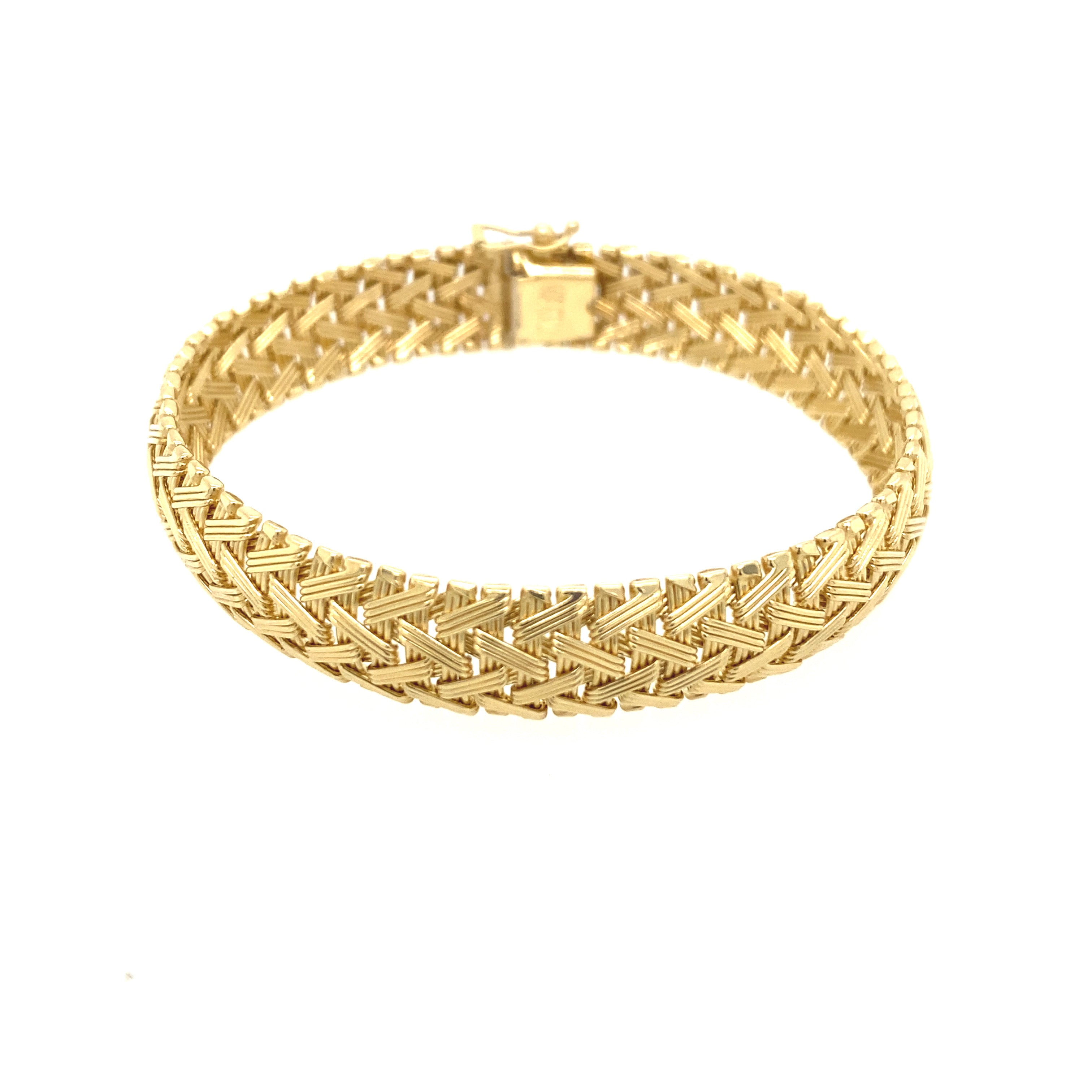 14k Yellow Gold Woven Bracelet