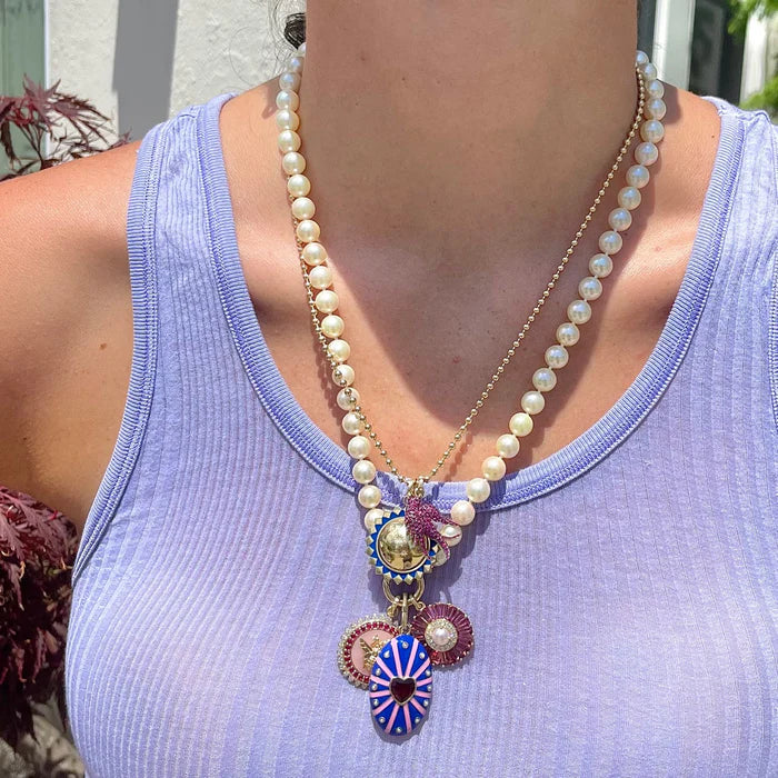 14K Gold & Ruby Birdie Charm