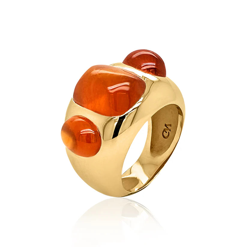 Cushion Cut with Oval Chunky Nomad Ring