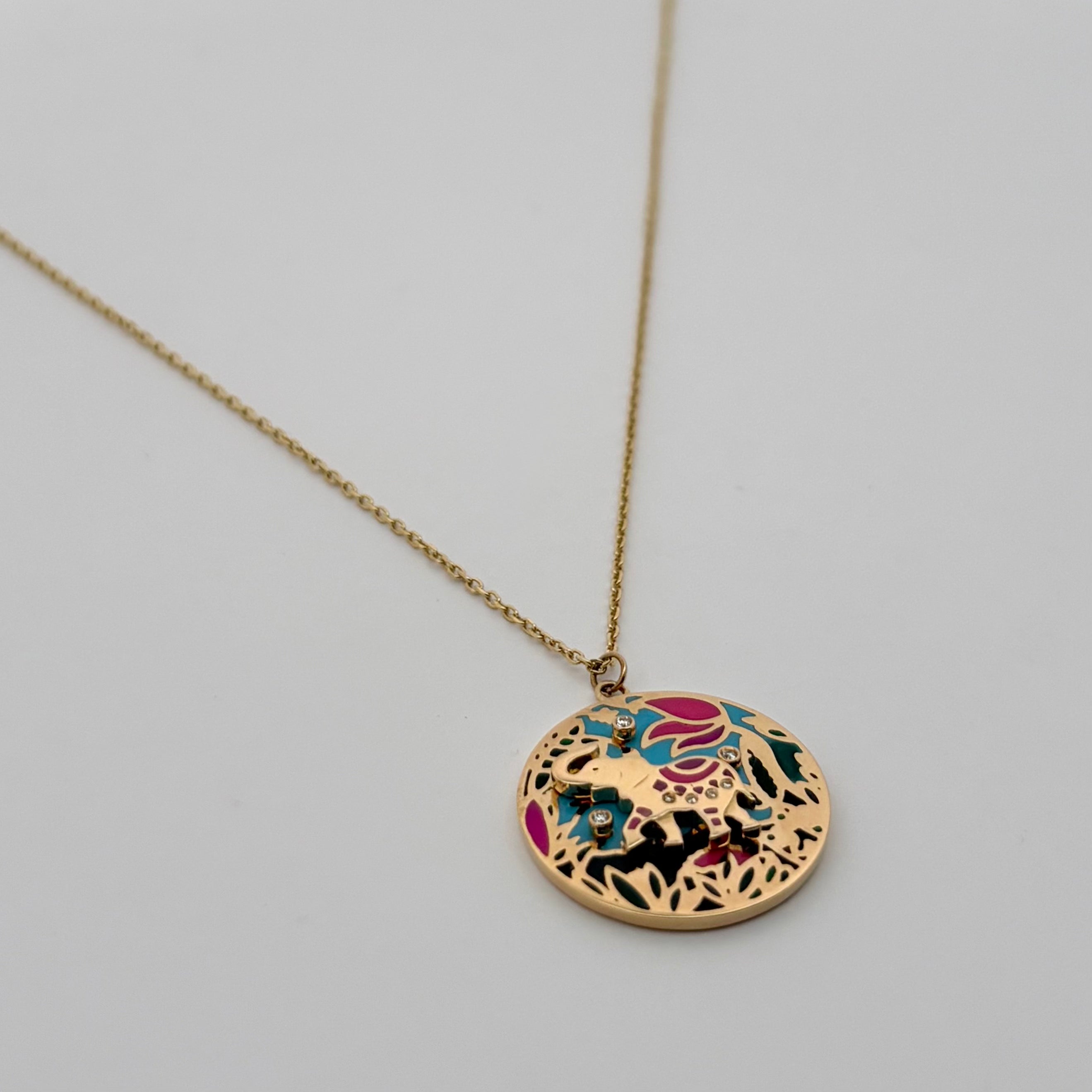 NECKLACE RICH KITSCH ELEPHANT