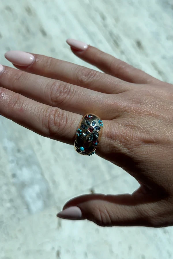 Chunky Flora Nomad Ring