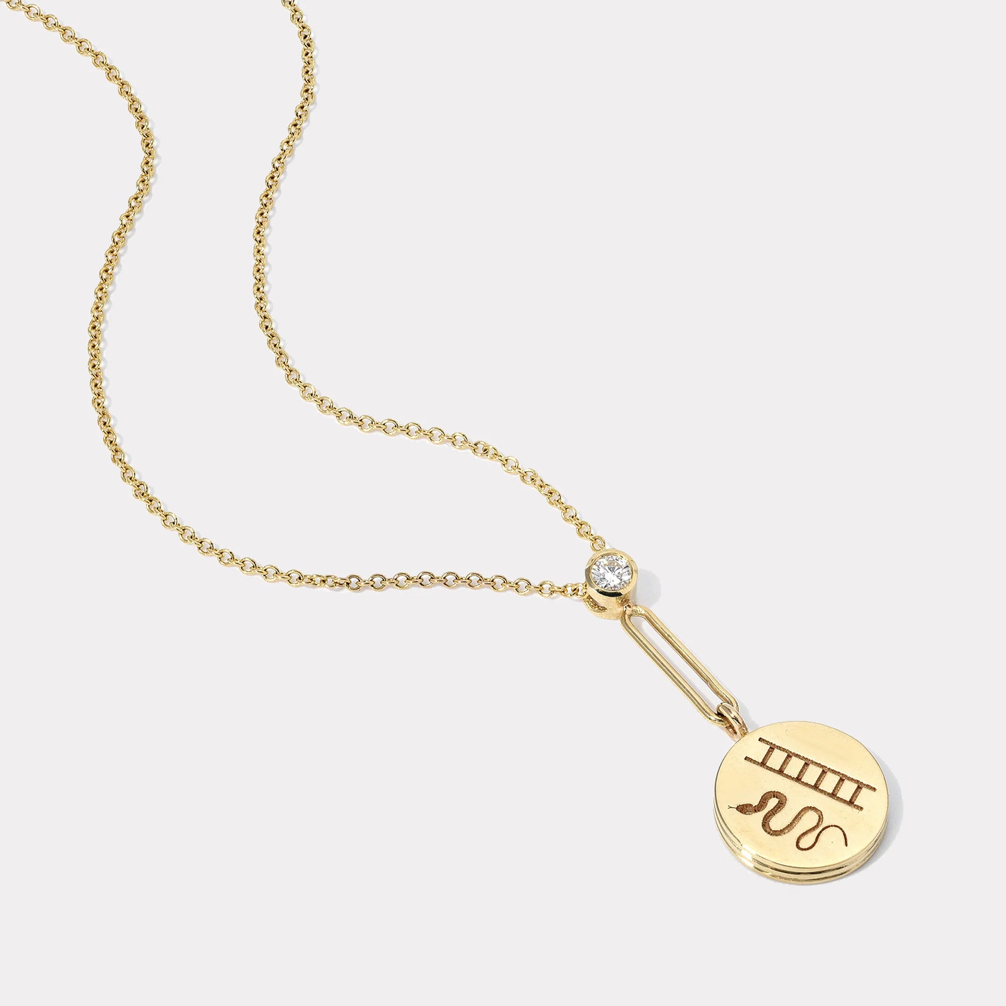 MINI ALCHEMY PENDANT ON 18" DROP LOOP CHAIN