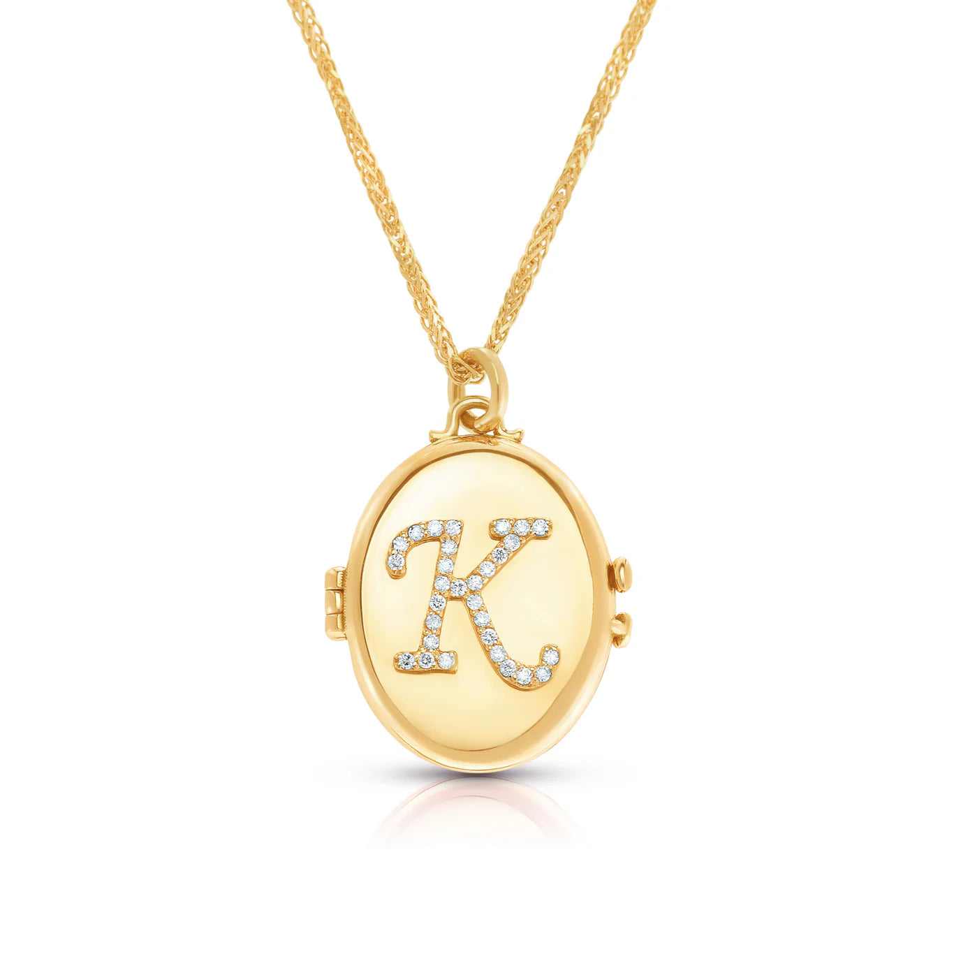 INITIAL LOCKET NECKLACE