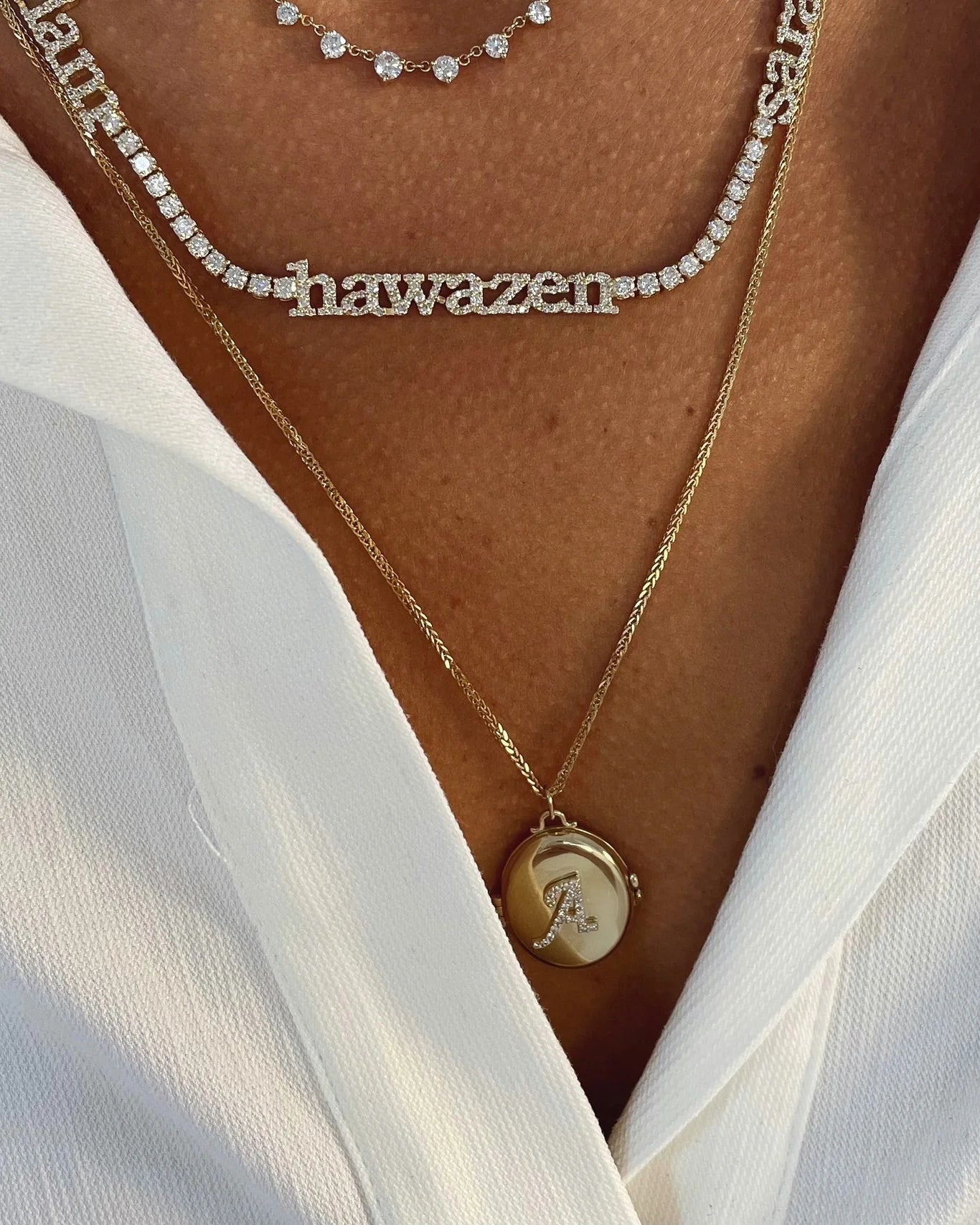 INITIAL LOCKET NECKLACE