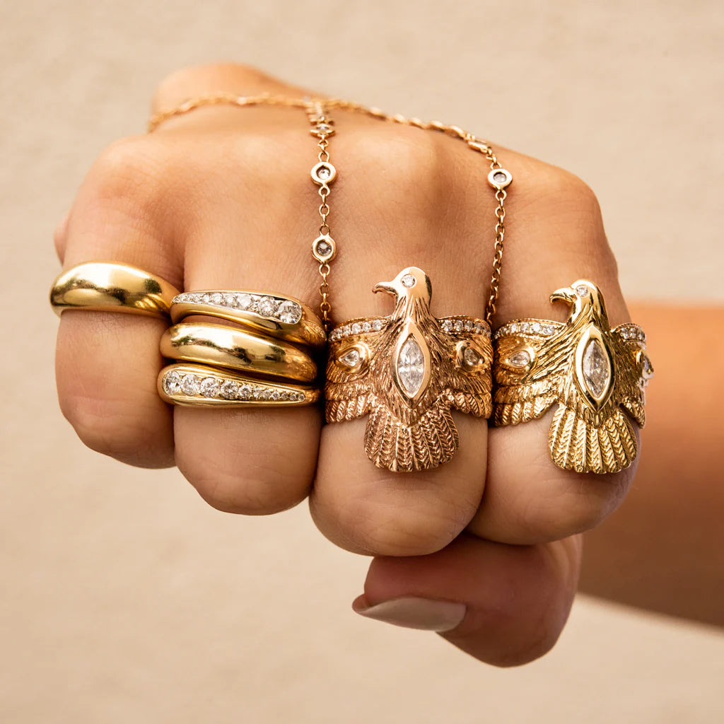 Diamond Thunderbird Ring