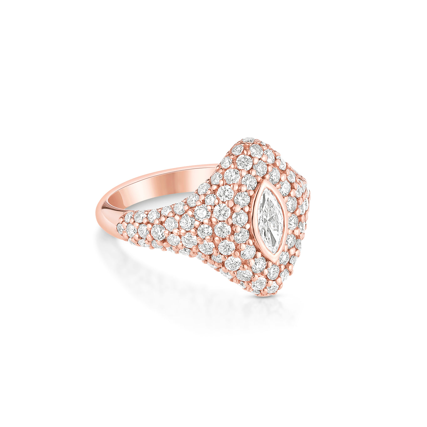 Marquise Bling Pinky Ring