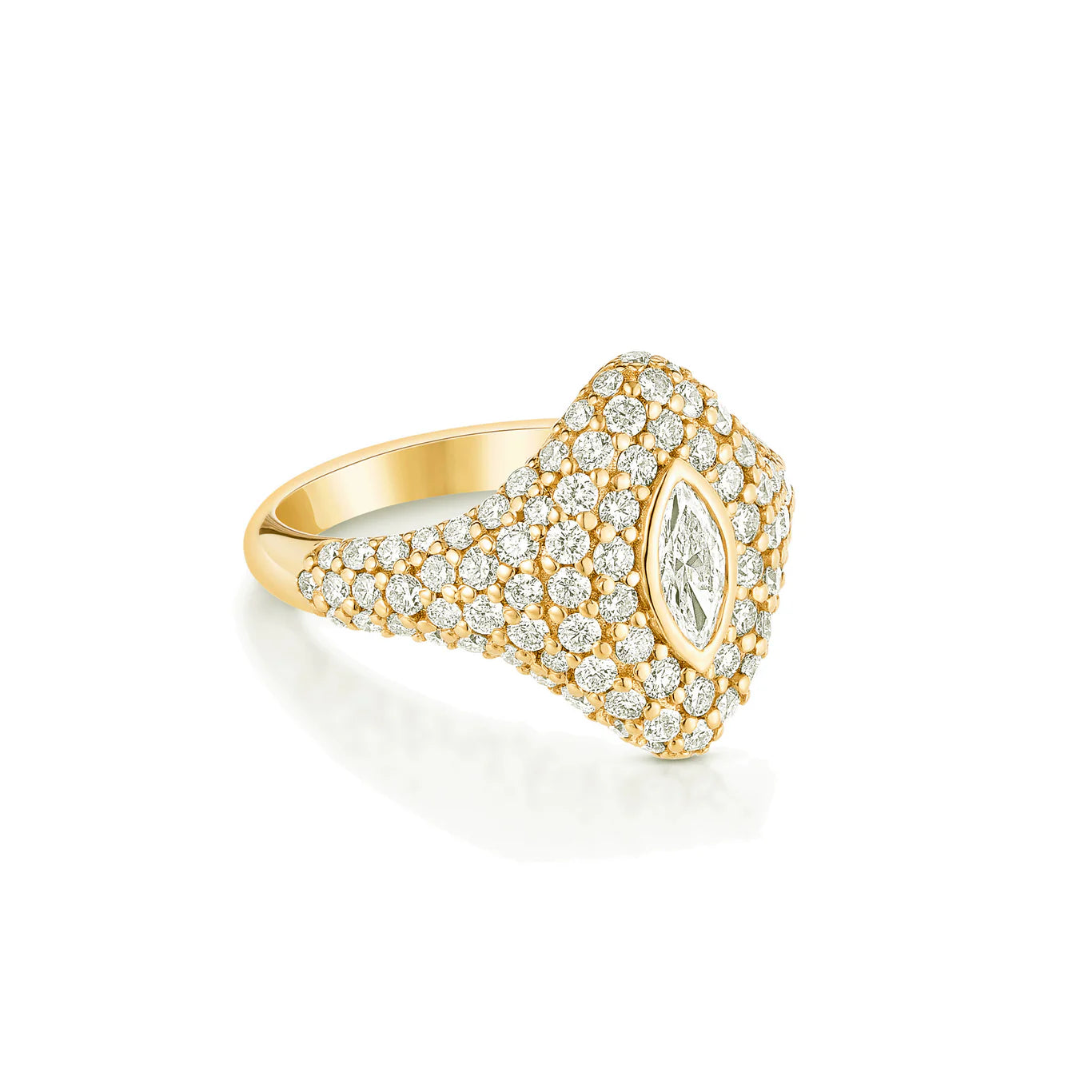 Marquise Bling Pinky Ring