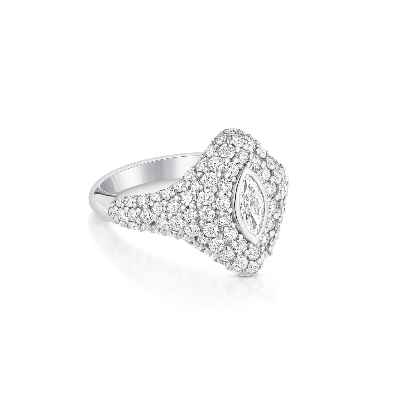 Marquise Bling Pinky Ring