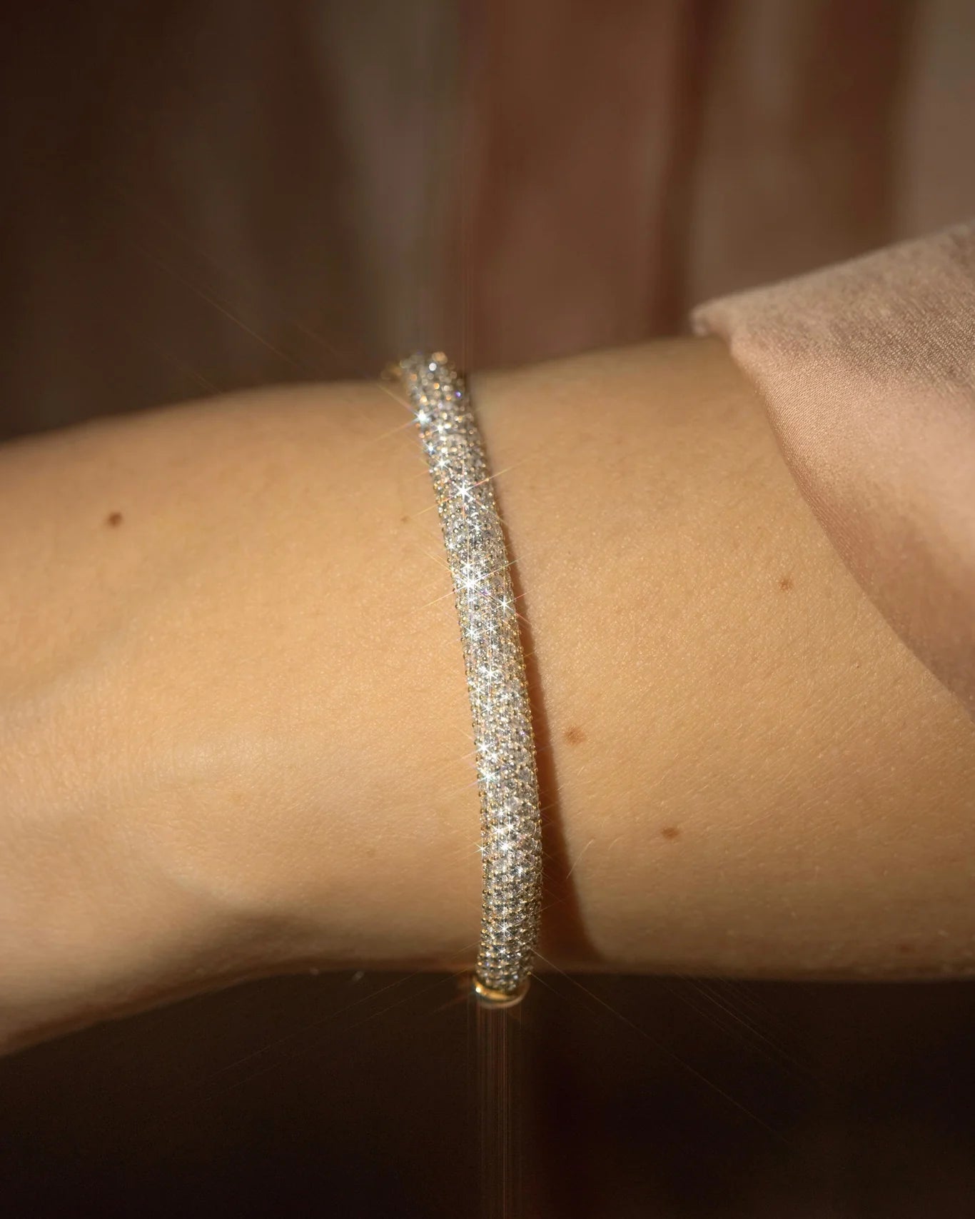 Pave Bombe Bangle