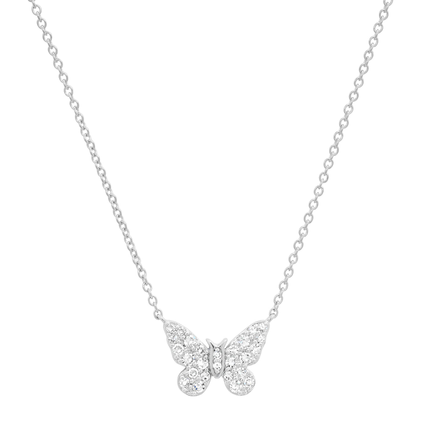 Diamond Butterfly Necklace