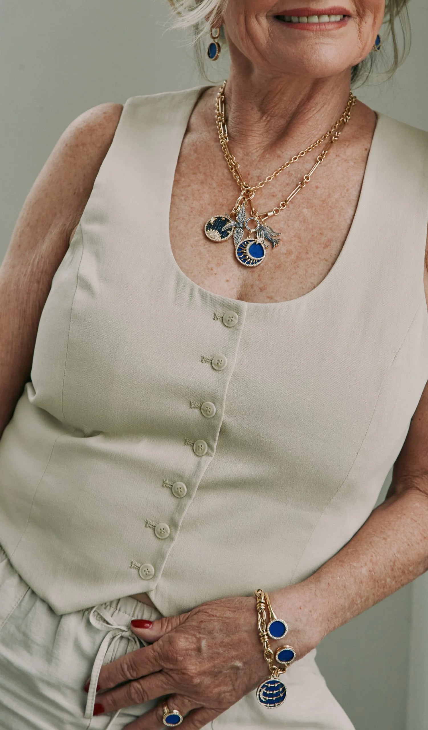 Wings of Love Sapphire Swallow Charm