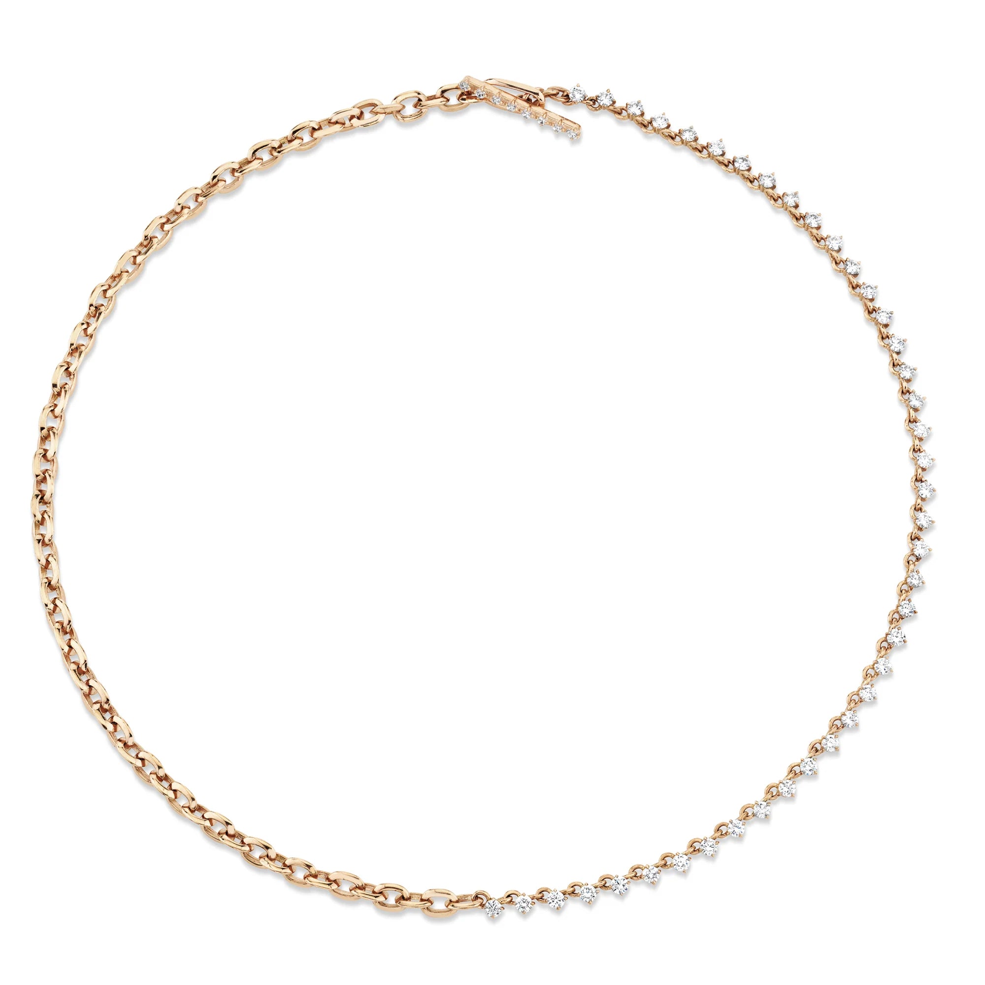 XS LINK AND ECLAT DIAMOND TENNIS NECKLACE