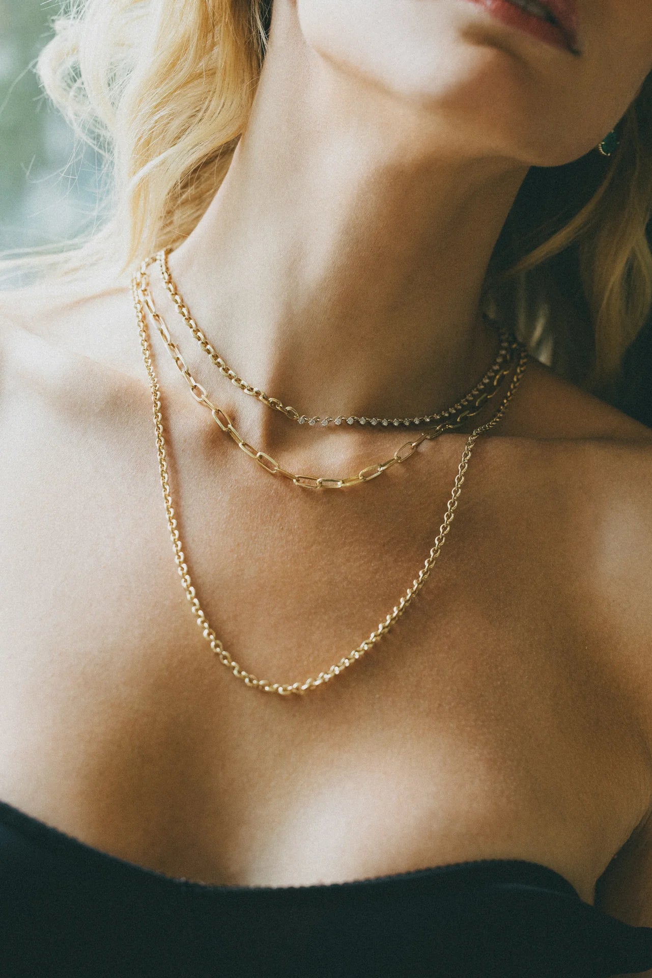 XS LINK AND ECLAT DIAMOND TENNIS NECKLACE