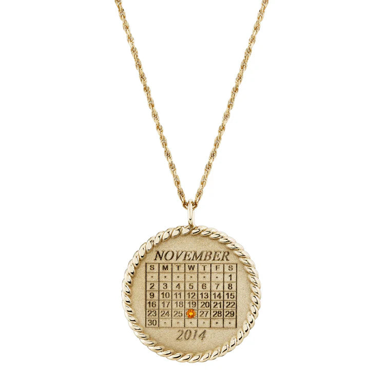 Imperial Calendar Pendant