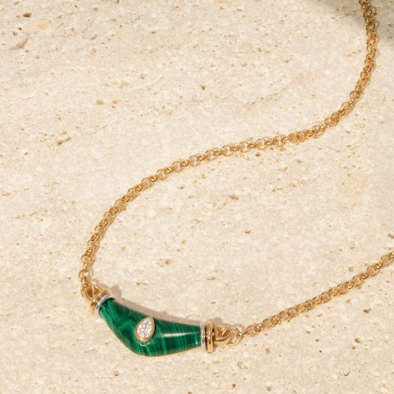 Diamond Drop Karma Necklace