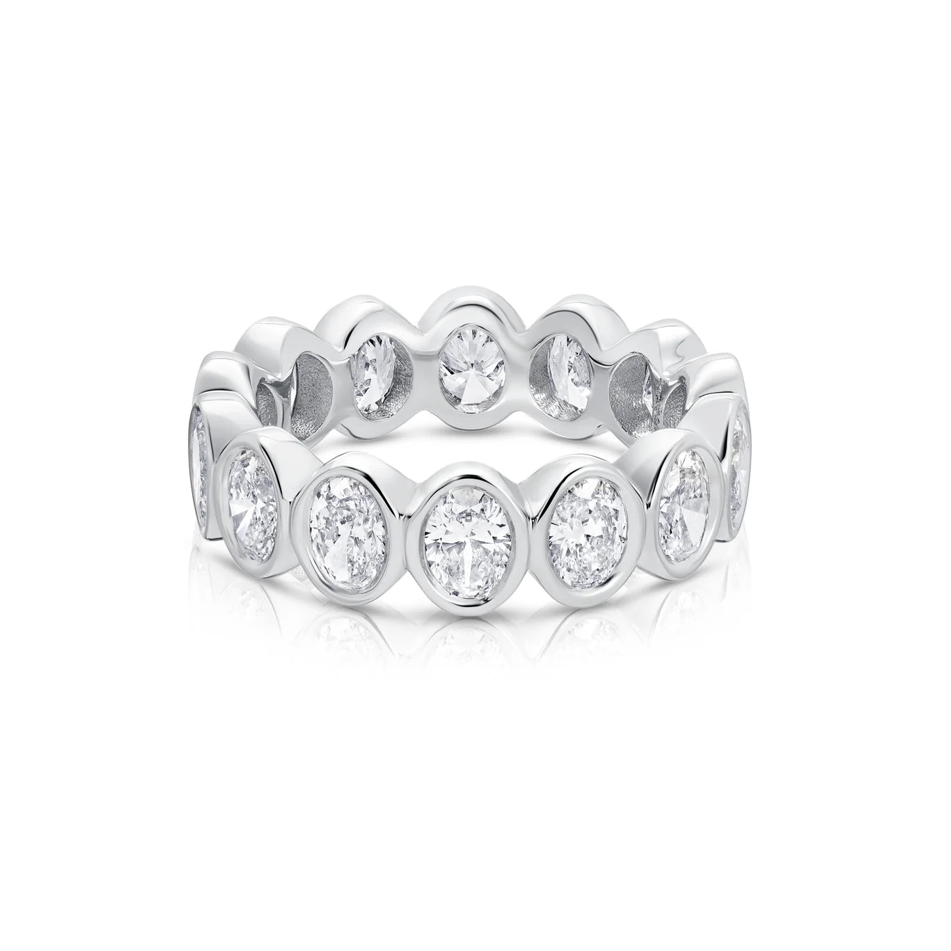 Oval Bezel Eternity Band