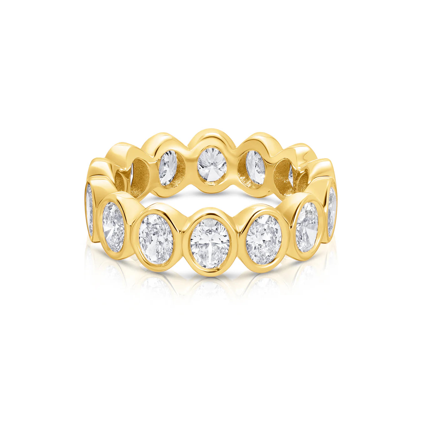 Oval Bezel Eternity Band