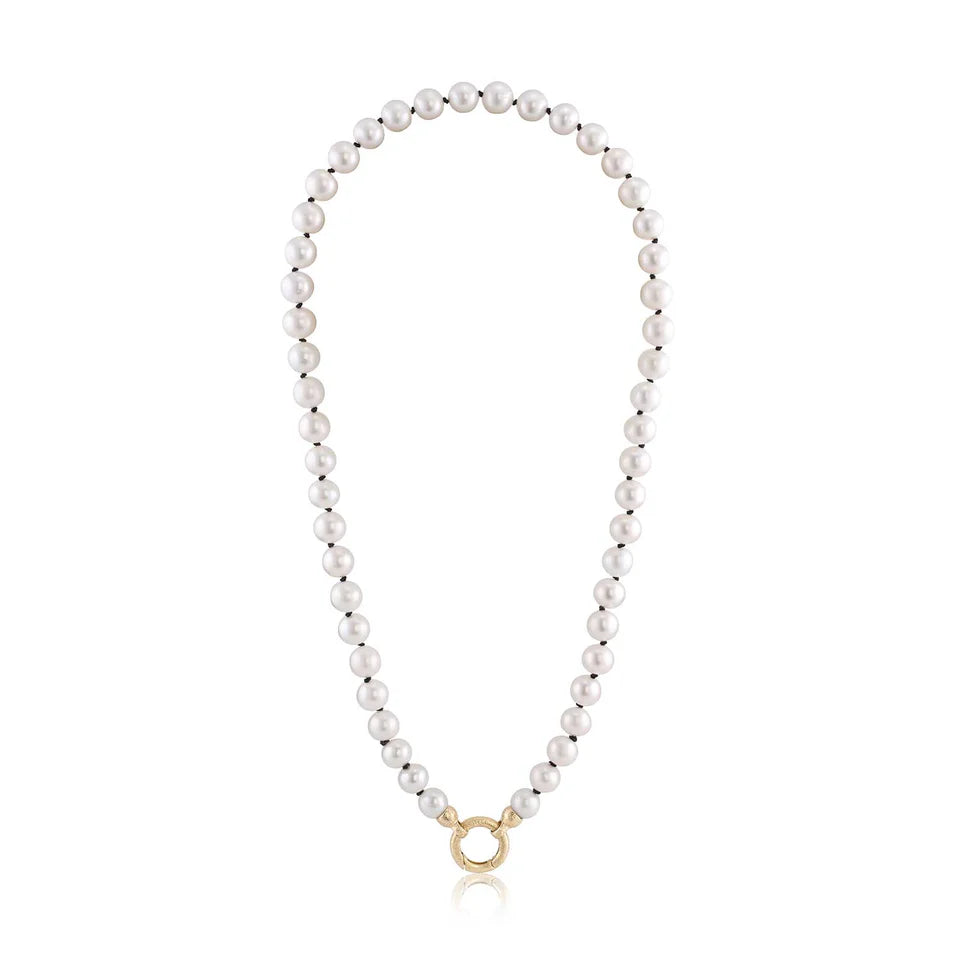 Pearl calla necklace