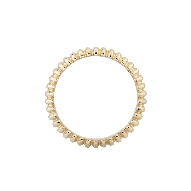 Ridged Knife Edge Eternity Ring