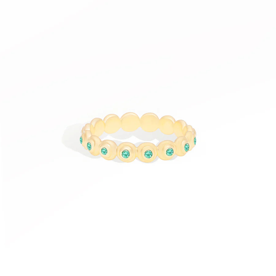 Evolve Stacking Band Ring - Emerald
