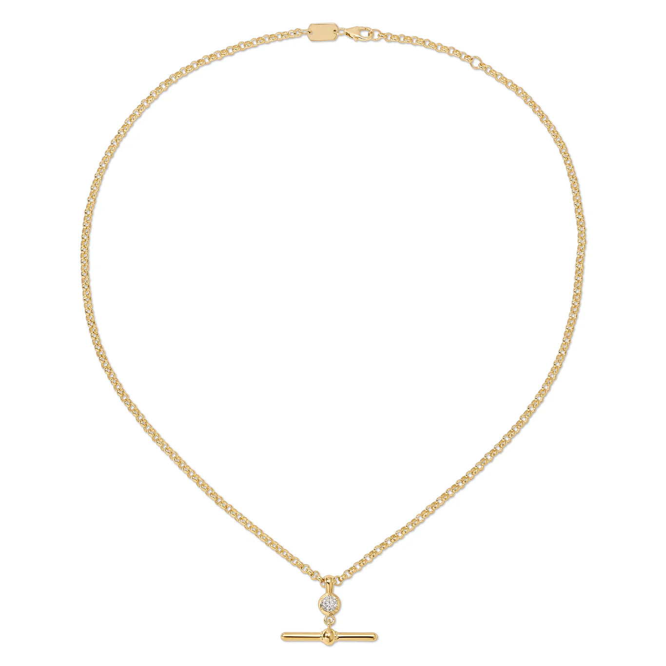 Diamond Barre Necklace