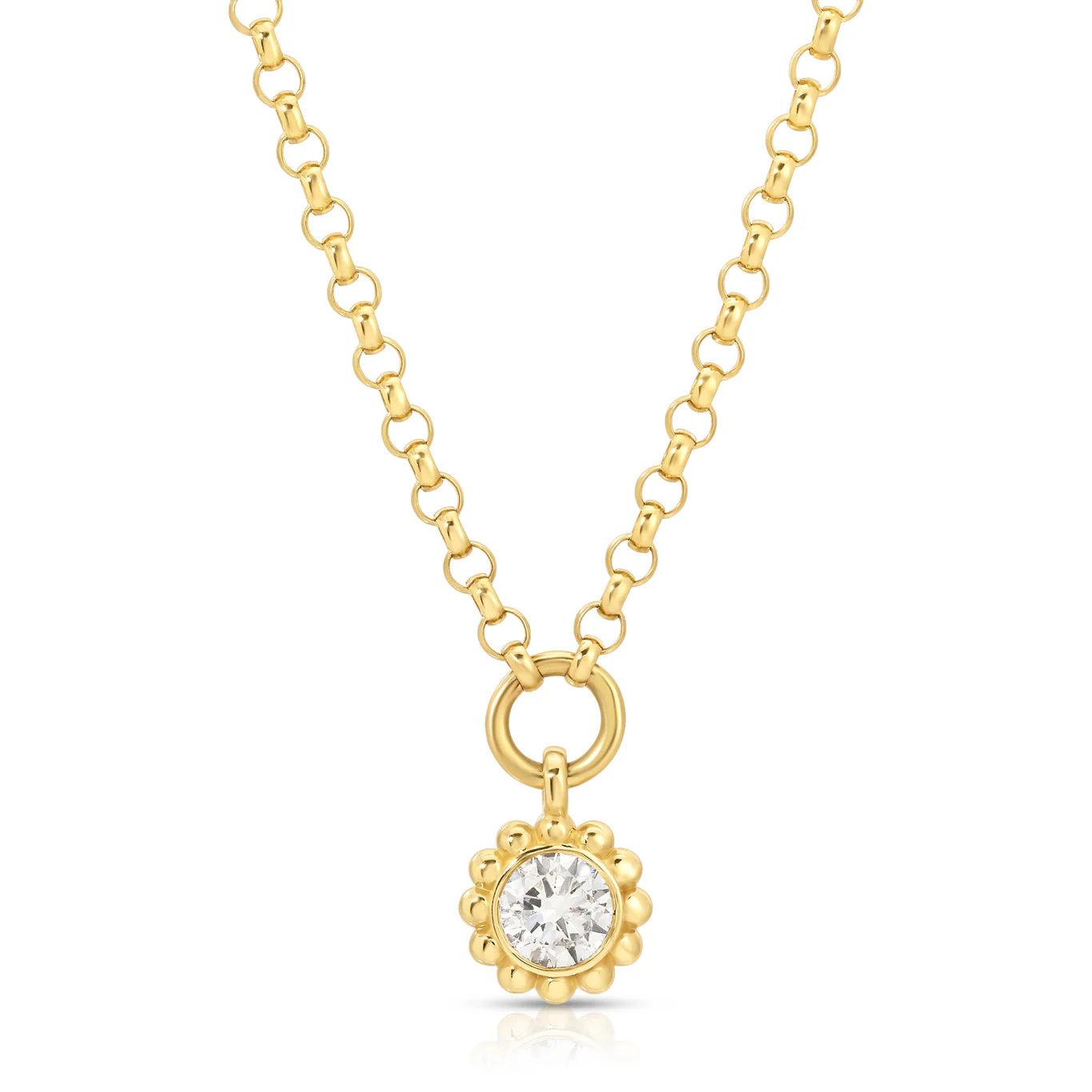 Round Reverie Solitaire Necklace