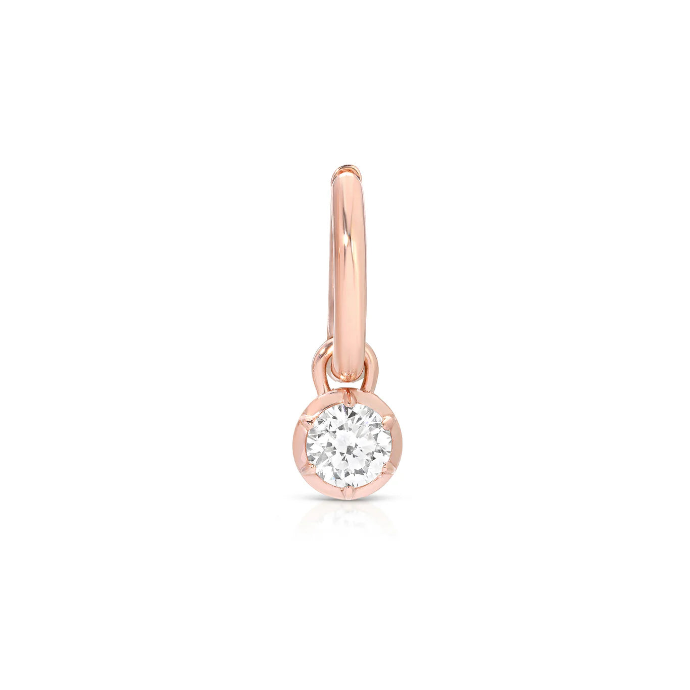 ROUND ROSETTE HOOP EARRINGS