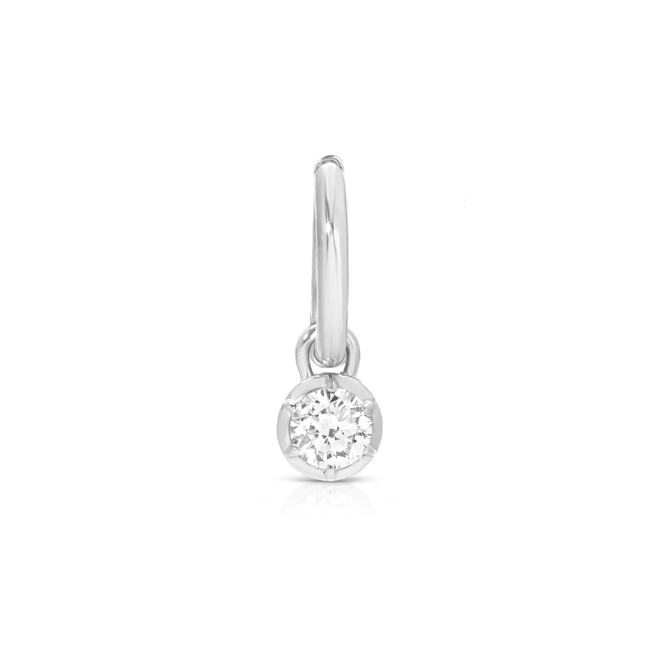 ROUND ROSETTE HOOP EARRINGS