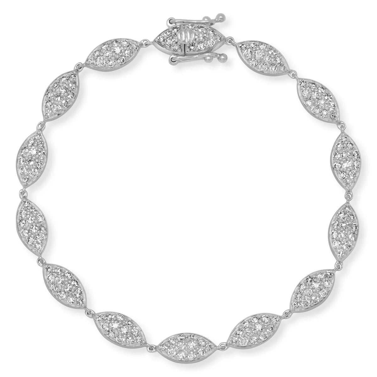 Pave Diamond Marquise Bracelet