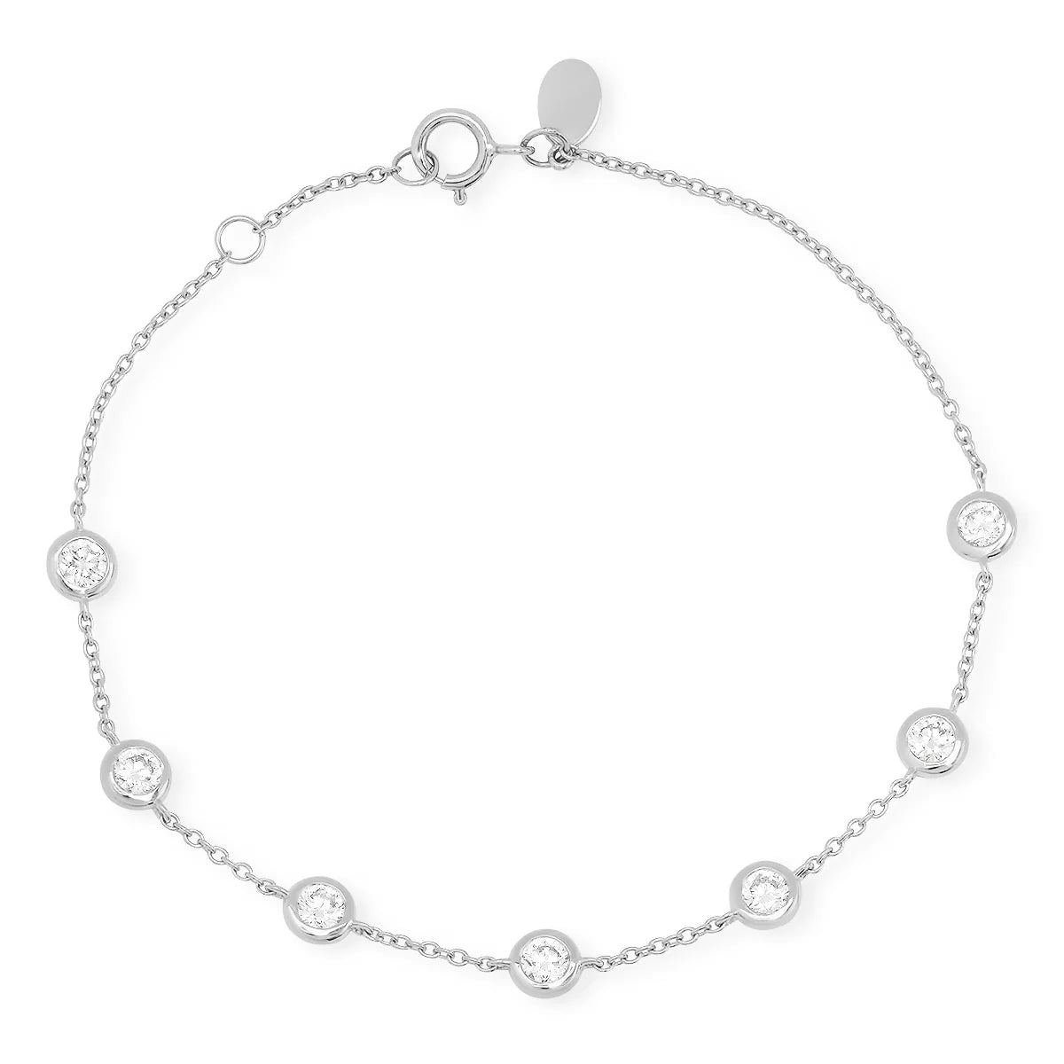 Bezel Set Bracelet