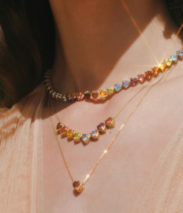 RAINBOW SLIDER NECKLACE