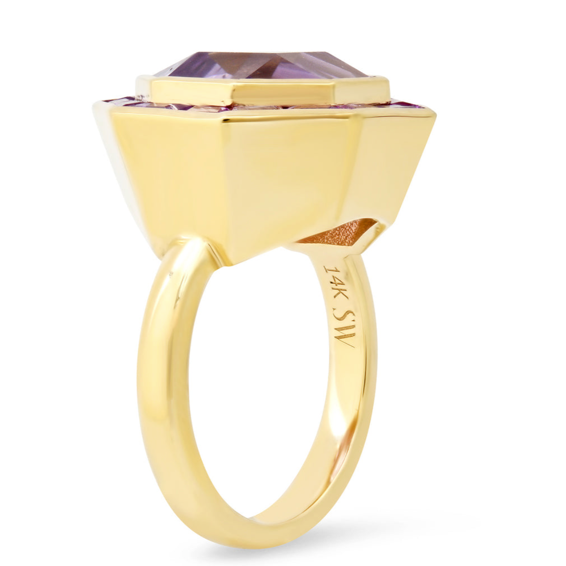 Rose De France Amethyst Bia Ring