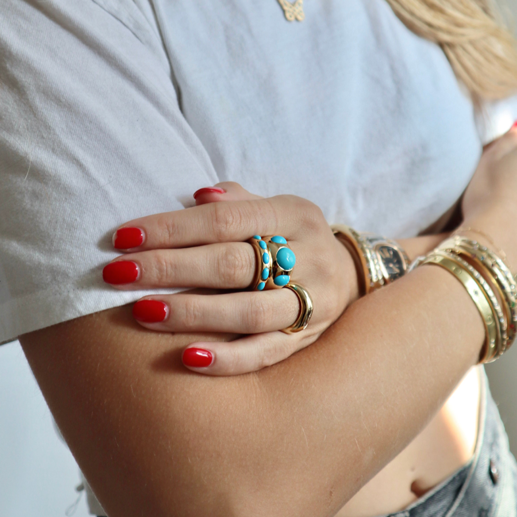 ROUND & OVAL CHUNKY NOMAD RING