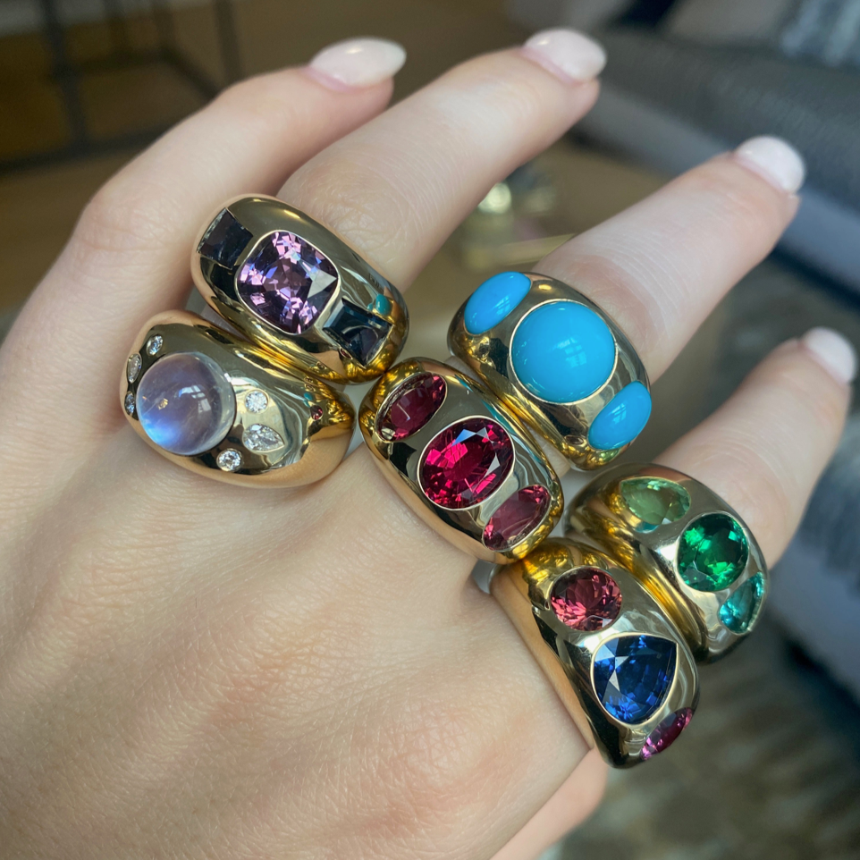 ROUND & OVAL CHUNKY NOMAD RING