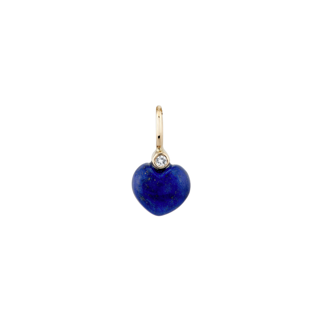Carved Lapis Sweetheart Charm