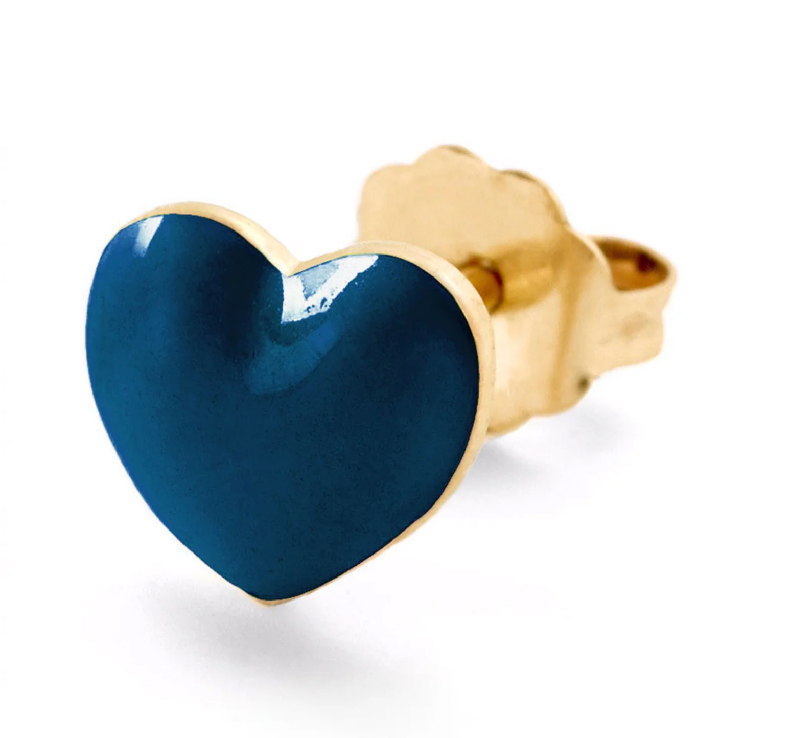 MINI PUFFY HEART STUD