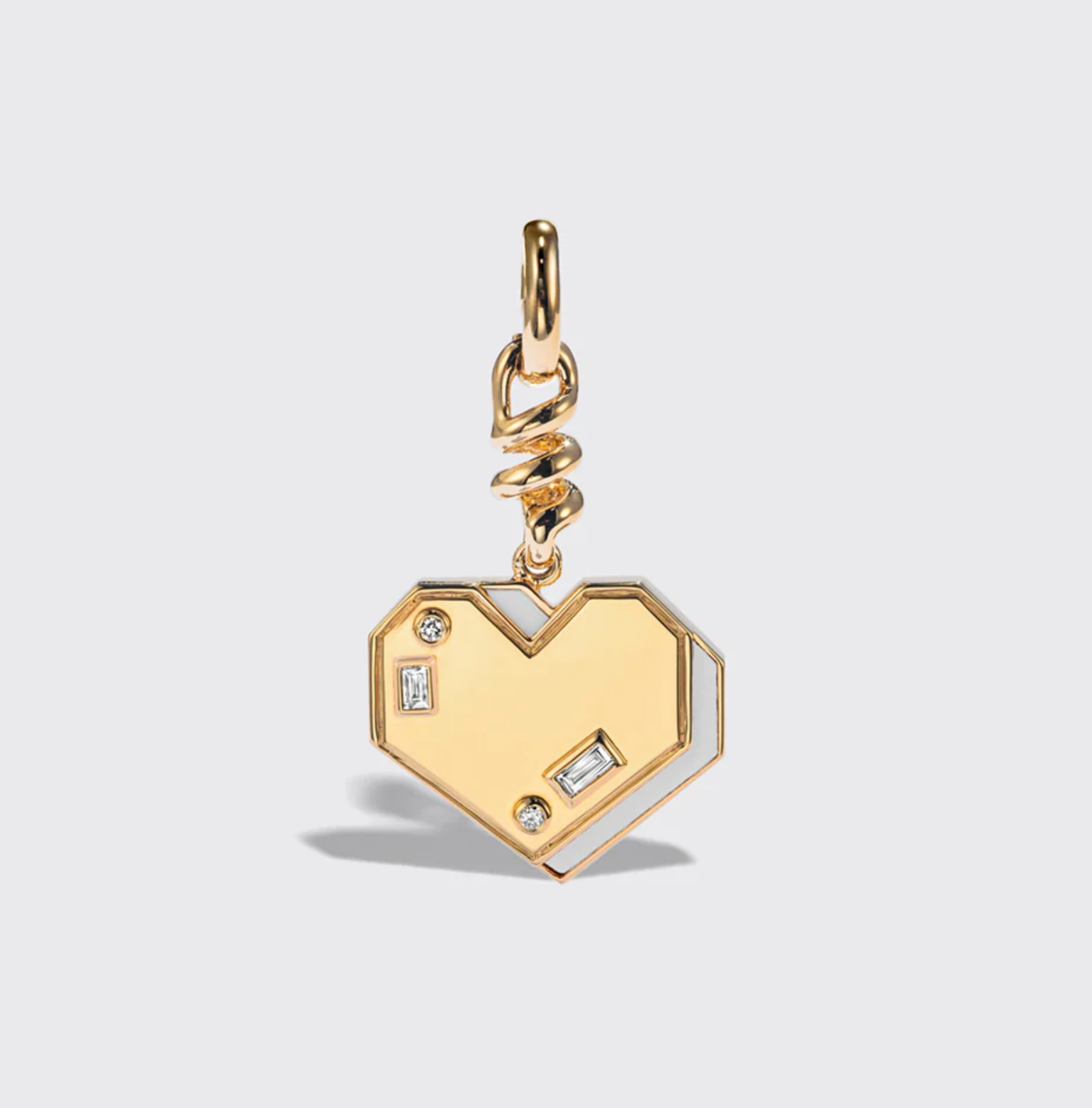YELLOW GOLD HEART CHARM