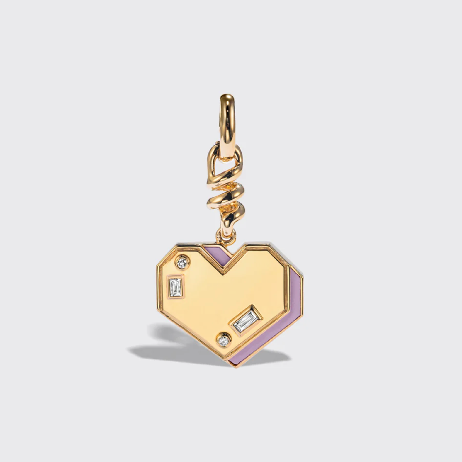 YELLOW GOLD HEART CHARM