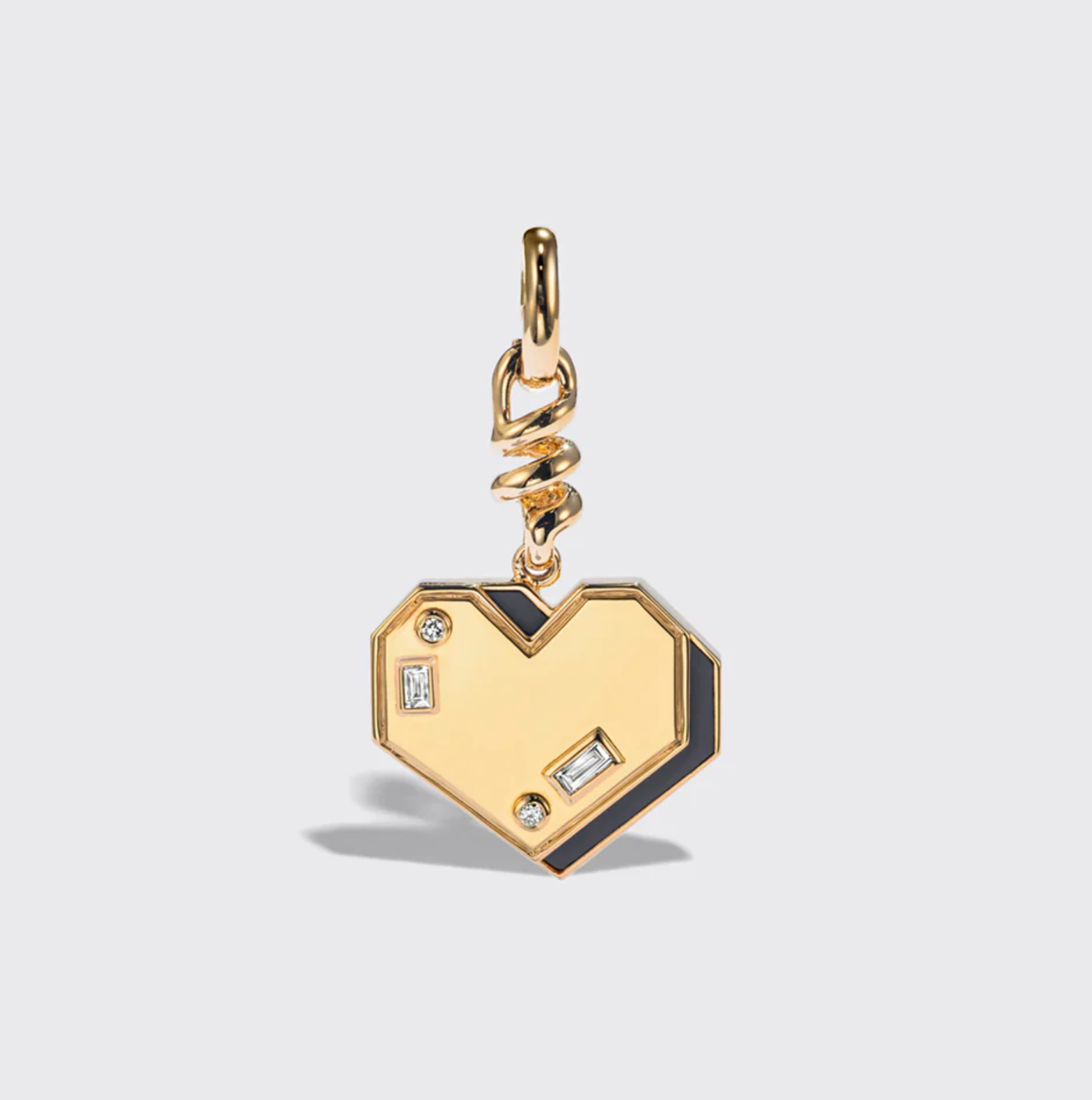 YELLOW GOLD HEART CHARM