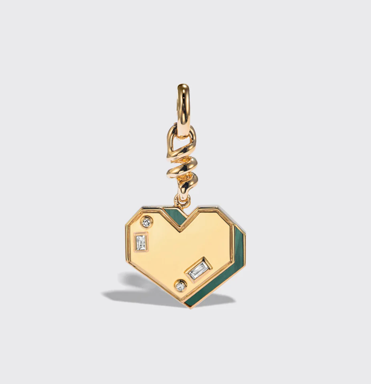 YELLOW GOLD HEART CHARM
